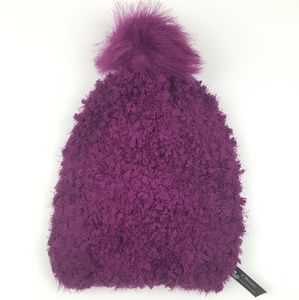 Purple Fuzzy Knit Winter Beanie {Chuns}